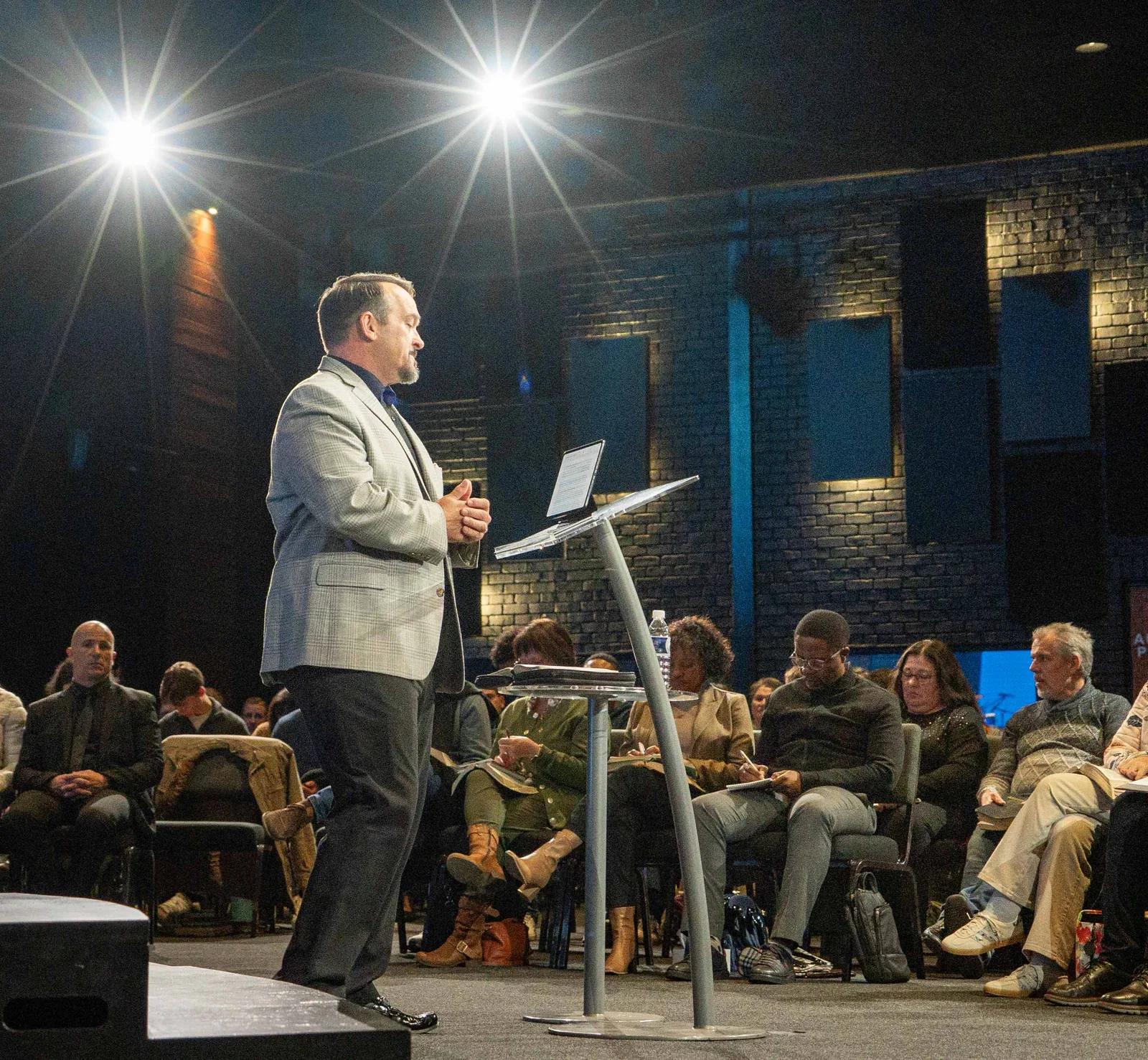 Ministering the Word from the platform